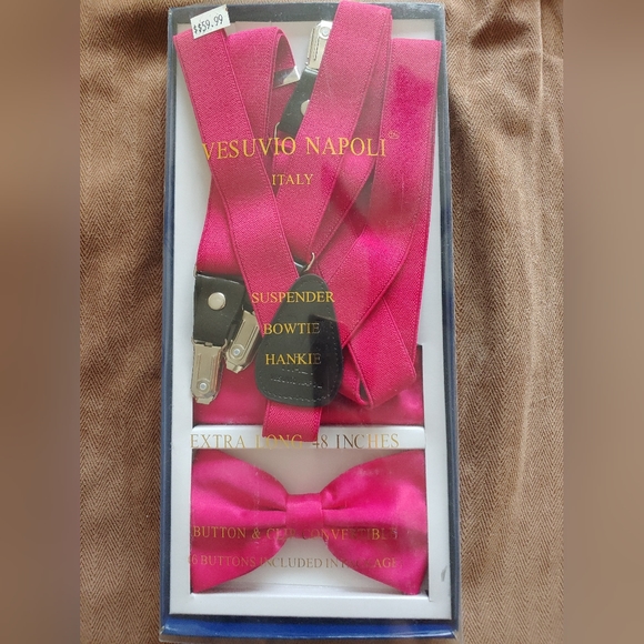 Bow tie set w suspenders - Picture 2 of 2